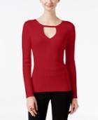 Inc International Concepts Petite Cutout Sweater, Only At Macy's