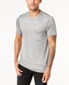 Guess Men's Metallic Textured Melange Stretch Pocket T-shirt
