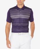 Pga Tour Men's Slim Fit Striped Golf Polo