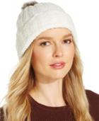 Charter Club Chenille Pom Pom Cuff Hat, Only At Macy's