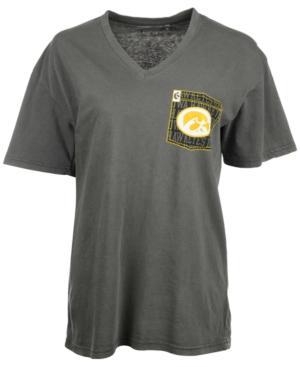 Royce Apparel Inc Women's Short-sleeve Iowa Hawkeyes V-neck T-shirt
