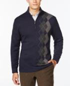 Tricots St Raphael Side Argyle Quarter-zip Pullover