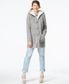 Jessica Simpson Faux-shearling-lined Wool Toggle Coat