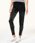 Ultra Flirt By Ikeddi Juniors' Velvet Leggings