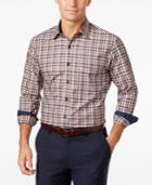 Tasso Elba Men's Plaid Long-sleeve Classic-fit Shirt, Created For Macy's