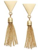 Inc International Concepts Gold-tone Fringe Stud Earrings, Only At Macy's
