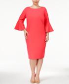 Calvin Klein Plus Size Bell-sleeve Sheath Dress