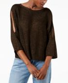 Eileen Fisher Organic Linen Blend Split-sleeve Sweater, Regular & Petite