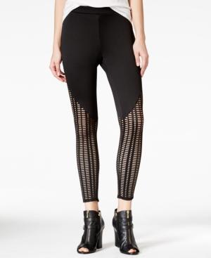 Material Girl Juniors' Laser-cut Mesh Leggings, Only At Macy's