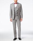 Ryan Seacrest Distinction Men's Multi-color Checked Slim-fit Vested Suit, Only At Macy's