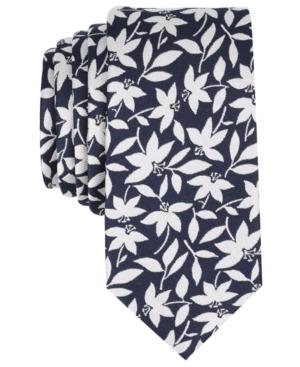 Bar Iii Men's Bossen Floral Skinny Tie, Created For Macy's