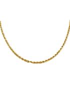 "14k Gold Necklace, 24"" Seamless Diamond Cut Rope Chain"