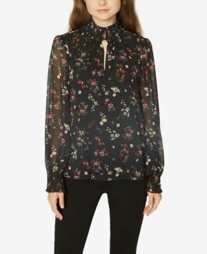 Sanctuary Doheny Smocked Mock-neck Top