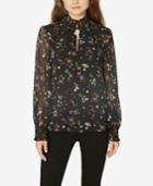Sanctuary Doheny Smocked Mock-neck Top