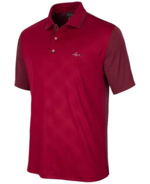 Greg Norman For Tasso Elba Men's Diamond-embossed Golf Polo, Only At Macy's