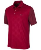 Greg Norman For Tasso Elba Men's Diamond-embossed Golf Polo, Only At Macy's