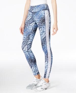 Karen Kane Printed Crochet-trim Active Pants