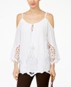 Inc International Concepts Cold-shoulder Peasant Top, Created For Macy's