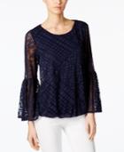 Alfani Burnout Blouson Top, Only At Macy's