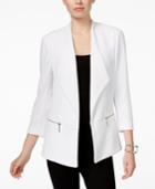 Inc International Concepts Zip-pocket Open Jacket, Only At Macy's