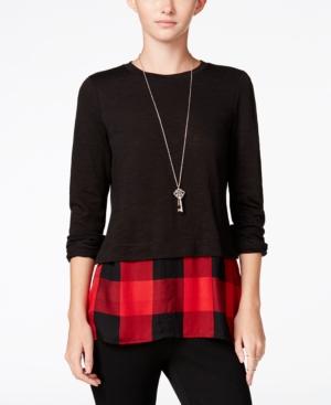 Maison Jules Layered-look Top, Only At Macy's