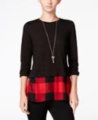Maison Jules Layered-look Top, Only At Macy's