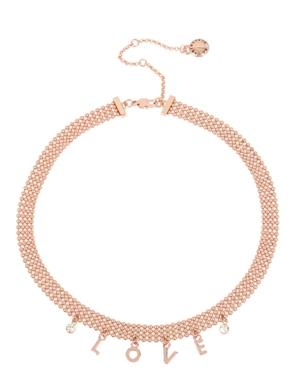 Bcbgeneration 'love' Affirmation Charm Frontal Mesh Necklace