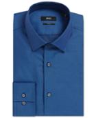 Boss Men's Slim-fit Birdseye Cotton Dress Shirt