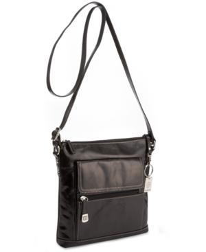 Giani Bernini Glazed Leather Vertical Crossbody Bag