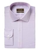 Tasso Elba Men's Classic-fit Non-iron Lavender Houndstooth Dress Shirt, Only At Macy's