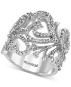 Effy Diamond Heart Leaf Ring (9/10 Ct. T.w.) In 14k White Gold