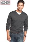 Club Room Big And Tall Merino Blend V-neck Sweater