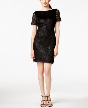 Tahari Asl Fringe Sheath Dress