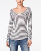 Chelsea Sky Montrose Striped Open-back Top, Only At Macy's