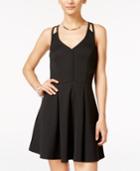 Material Girl Juniors' Strappy-back Fit & Flare Dress, Only At Macy's