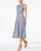 Jessica Howard Petite Floral-print Midi Dress