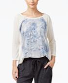 Style & Co. Watercolor Graphic-print Top, Only At Macy's
