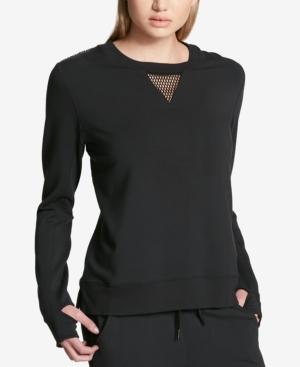 Dkny Sport Mesh-trim Sweatshirt