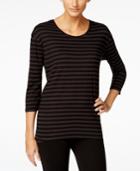 Style & Co. Striped Top, Only At Macy's