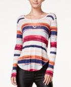 Chelsea Sky High-low Striped T-shirt, Only At Macy's
