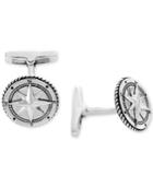 Effy Men's Rope-style Compass Cuff Links Sterling Silver