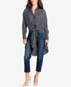 William Rast Tie-hem Tunic Shirt
