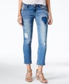 Hot Kiss Juniors' Ripped Cropped Skinny Jeans