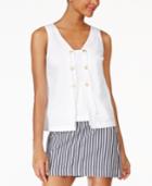 Trina Turk Geary Lace-up Top