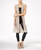 It's Our Time Juniors' Crocheted Open-front Maxi Vest