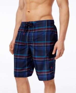 Speedo Men's Plaid Brushed E-board Shorts