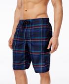 Speedo Men's Plaid Brushed E-board Shorts
