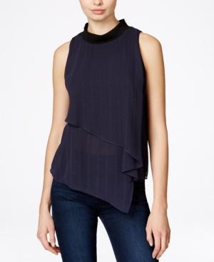 Rachel Rachel Roy Sleeveless Overlay-detail Top
