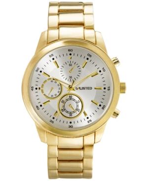 Unlisted Men's Chronograph Gold-tone Bracelet Watch 45mm 10027764, Only At Macy's
