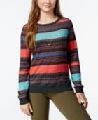 Eyeshadow Juniors' Printed Pullover Sweatshirt